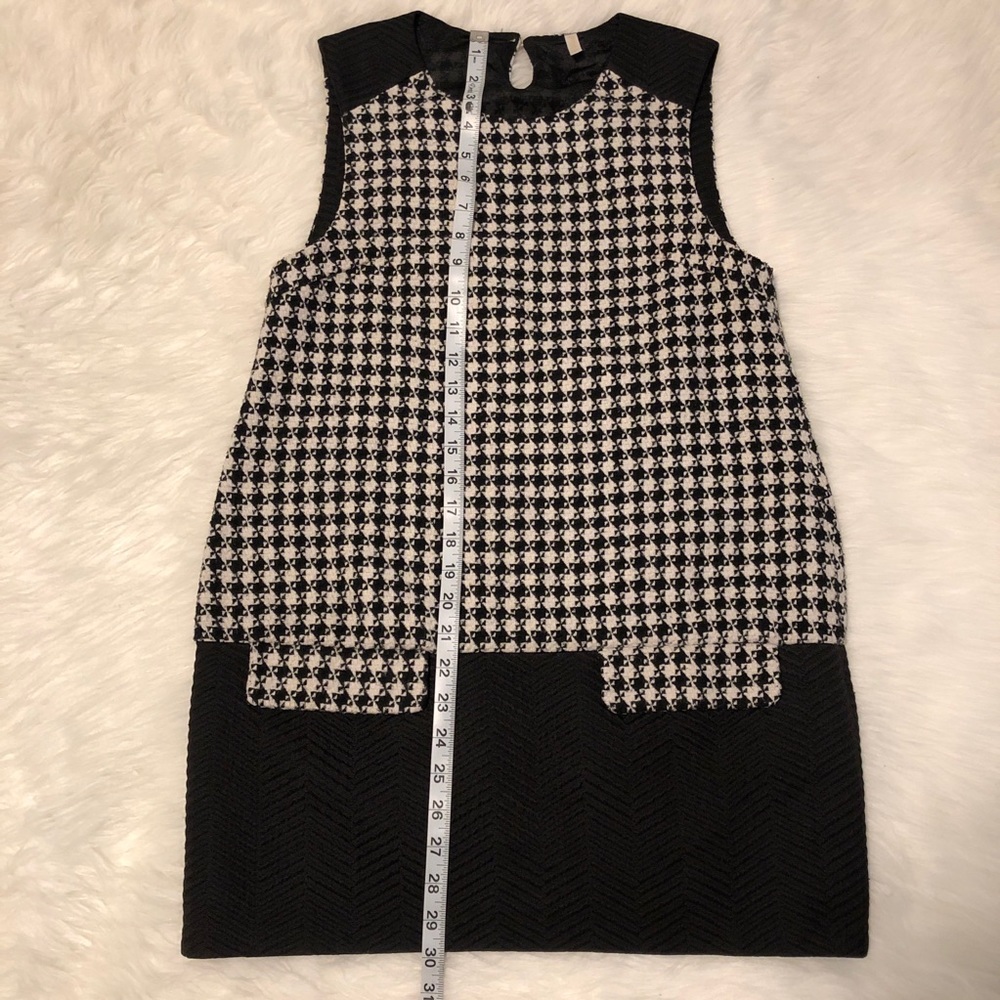 Black And White Houndstooth Tube Dress - Picture 6 of 7